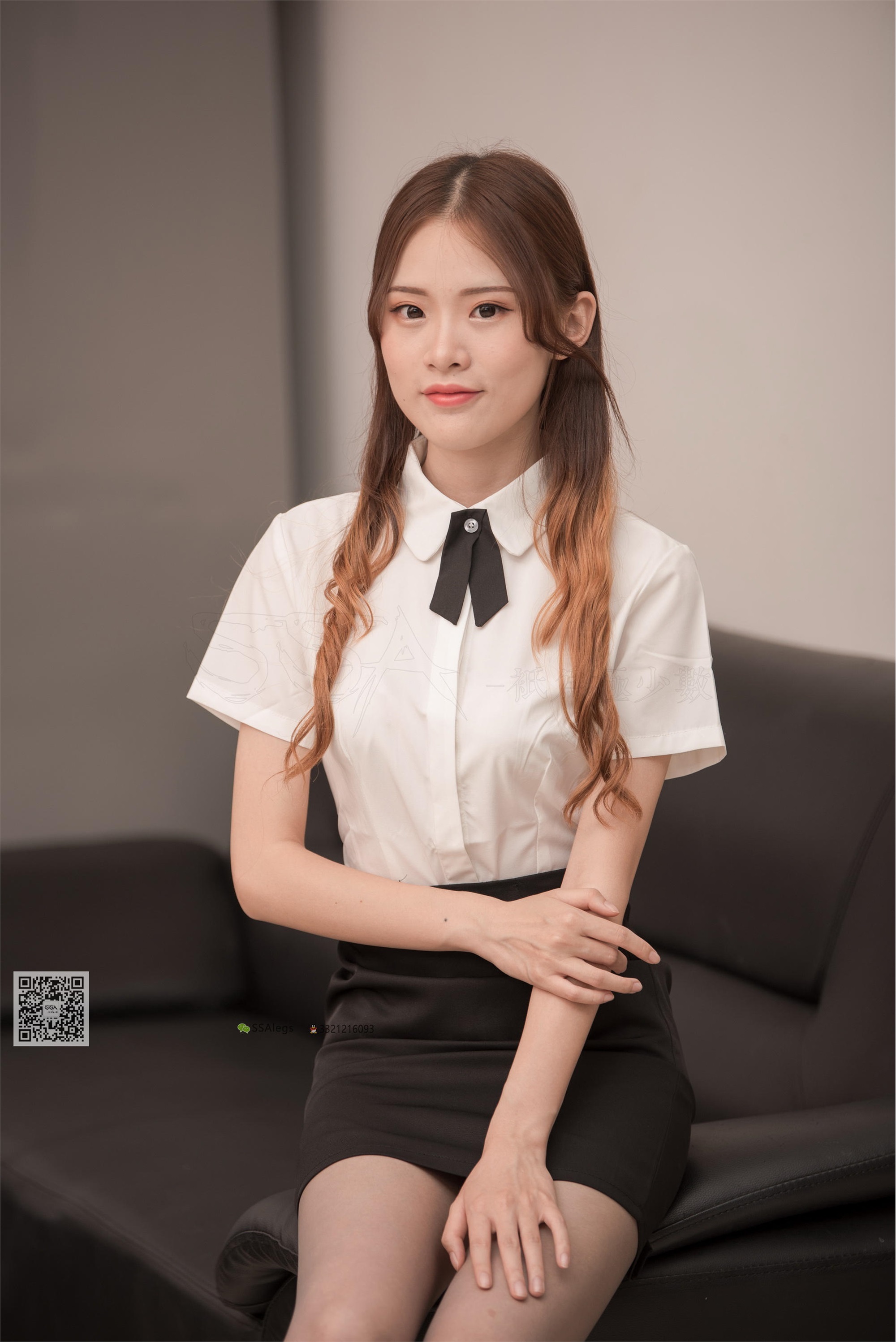 SSA丝社 NO.001 琪琪灰丝OL职业